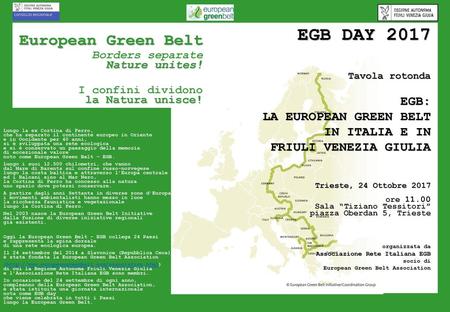 EGB DAY 2017 European Green Belt Tavola rotonda EGB: