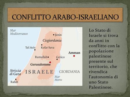 CONFLITTO ARABO-ISRAELIANO