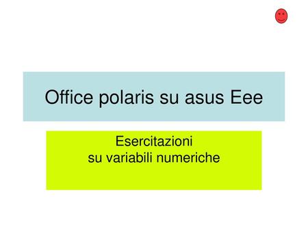 Office polaris su asus Eee