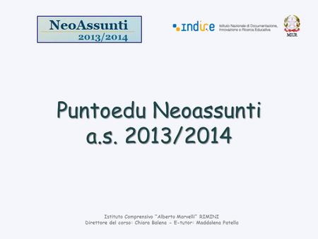 Puntoedu Neoassunti a.s. 2013/2014