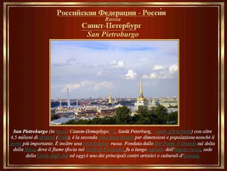 San Pietroburgo __________________________________ Russia