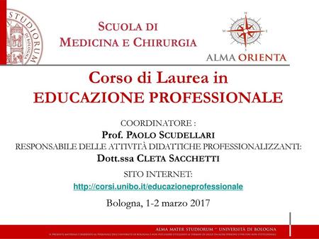 EDUCAZIONE PROFESSIONALE Dott.ssa Cleta Sacchetti