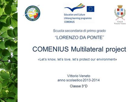 COMENIUS Multilateral project