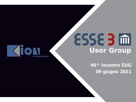 User Group Agenda del 43^ EUG 46^ incontro EUG 09 giugno 2011