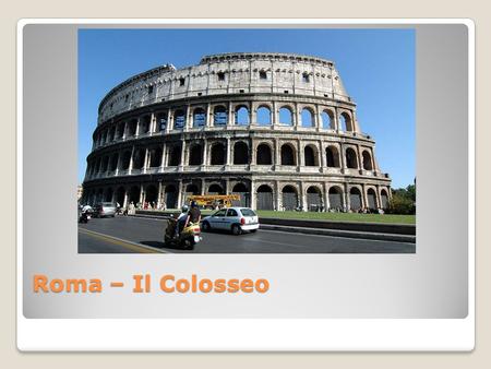 Roma – Il Colosseo. Roma – La Fontana di Trevi Roma – La Statua di Moses.