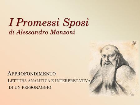 I Promessi Sposi di Alessandro Manzoni