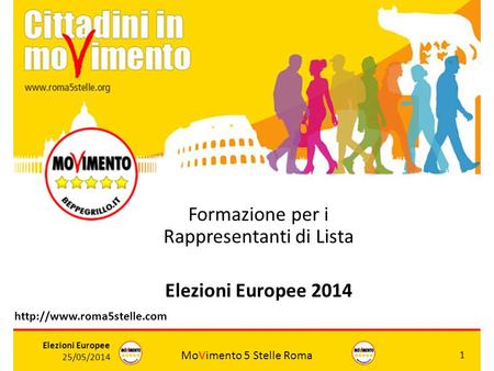 Formazione per i Rappresentanti di Lista Elezioni Europee 2014