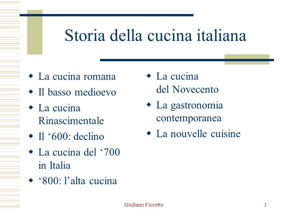 Storia della cucina italiana ppt video online scaricare for La cucina romana
