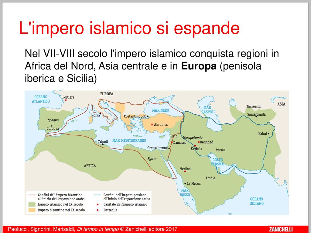 L impero islamico si espande