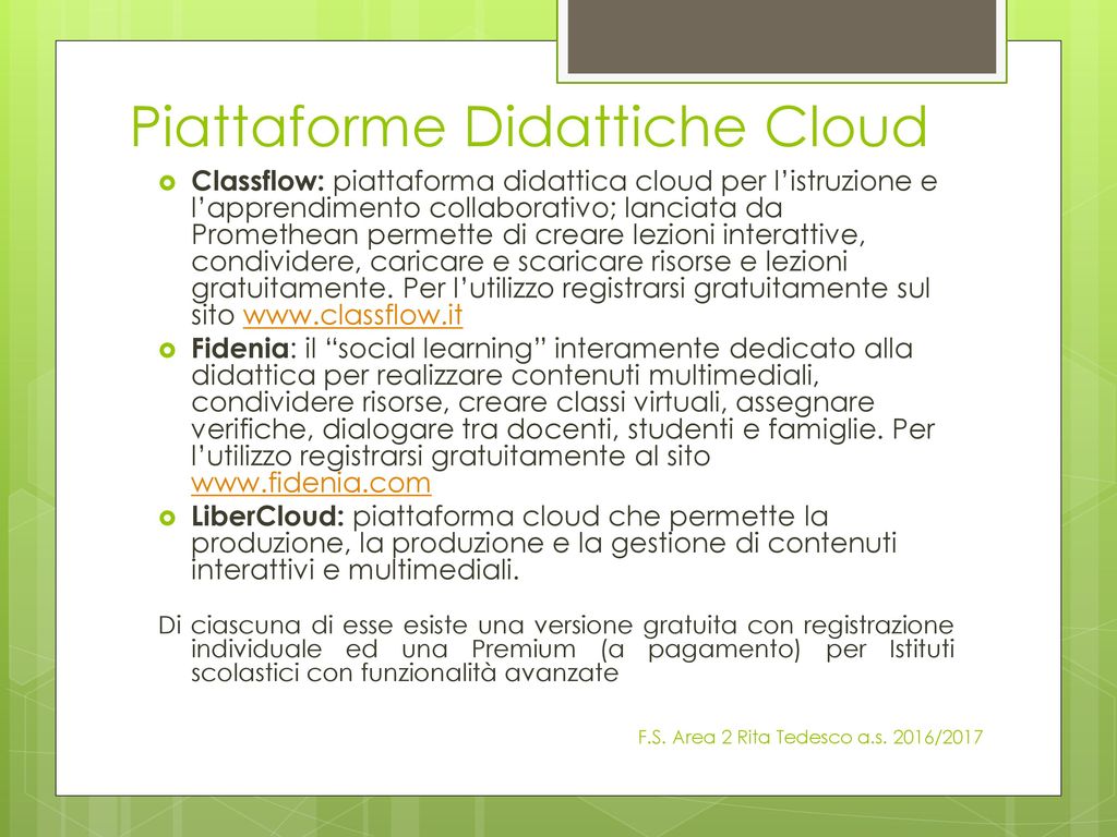 Piattaforme Didattiche Cloud