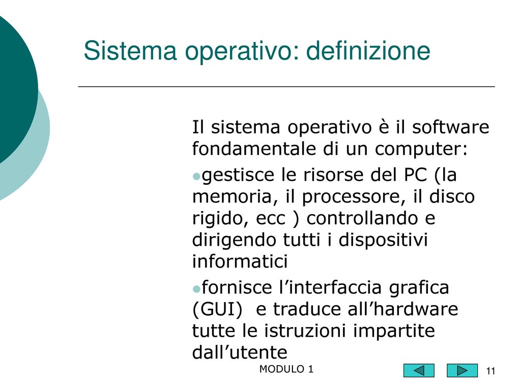Sistema operativo: definizione