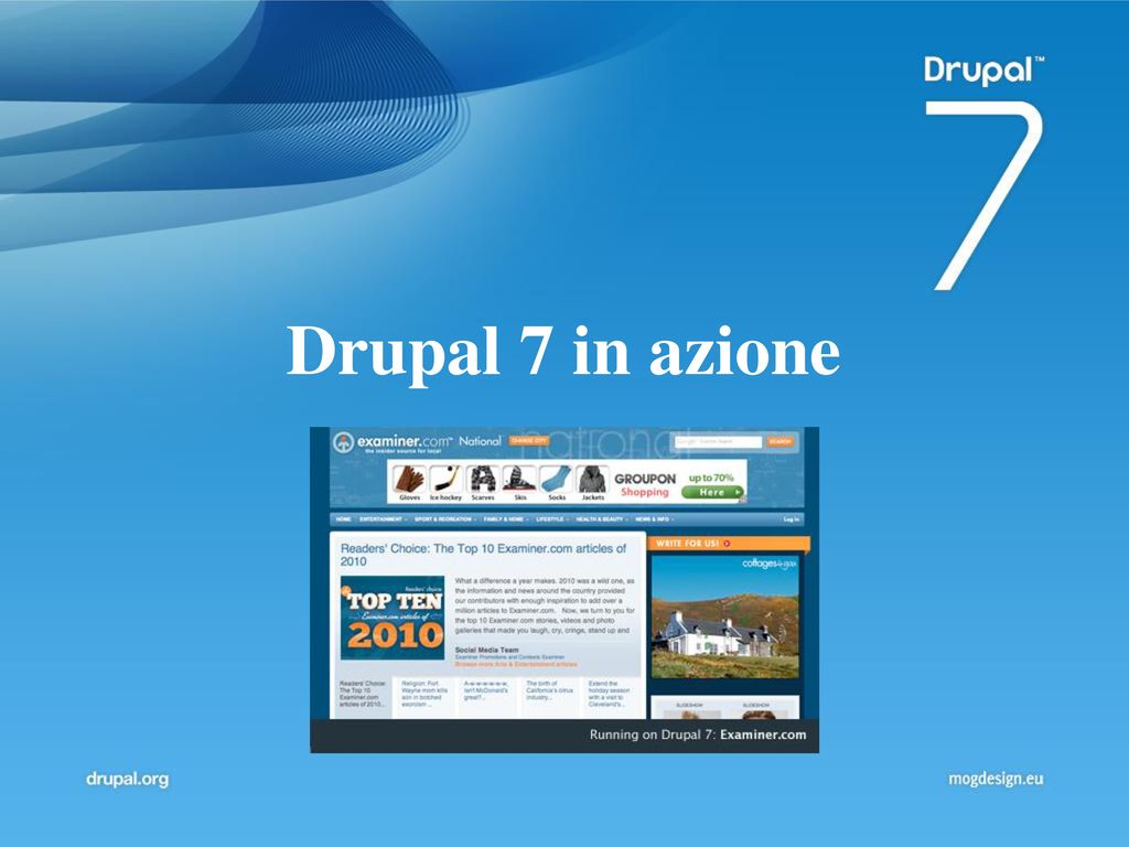 Drupal 7 in azione