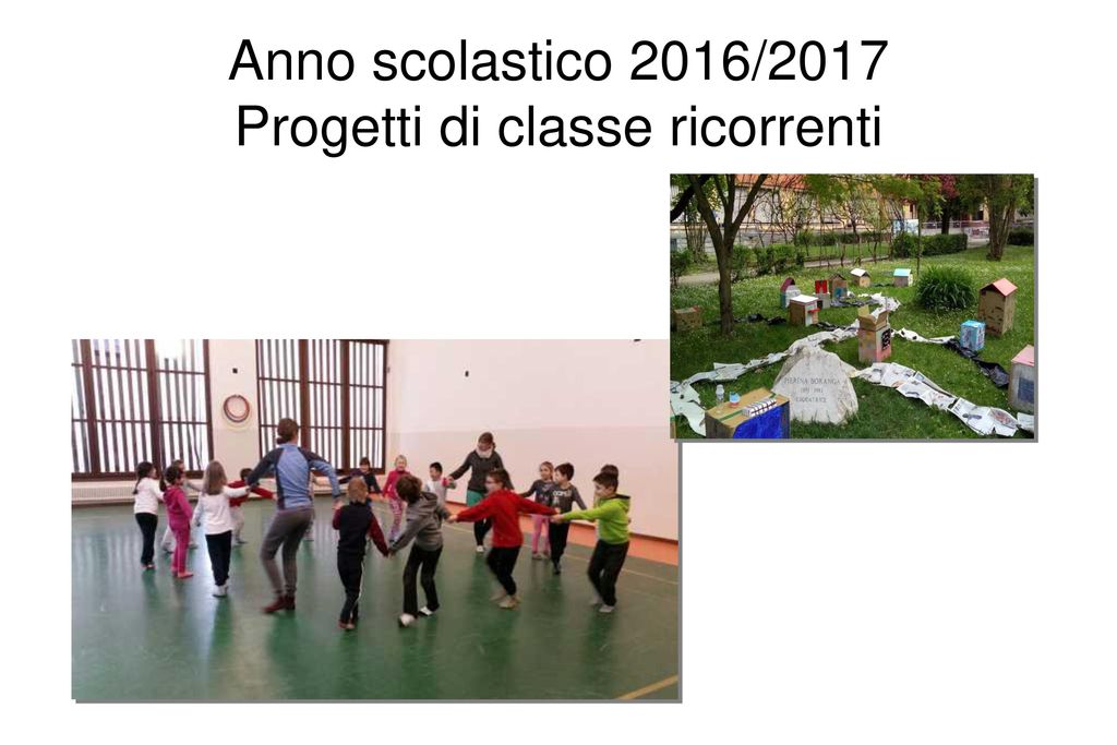 Anno scolastico 2016/2017 Progetti di classe ricorrenti