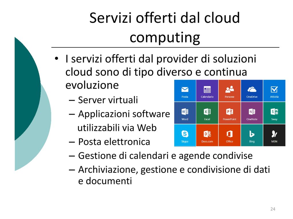 Servizi offerti dal cloud computing