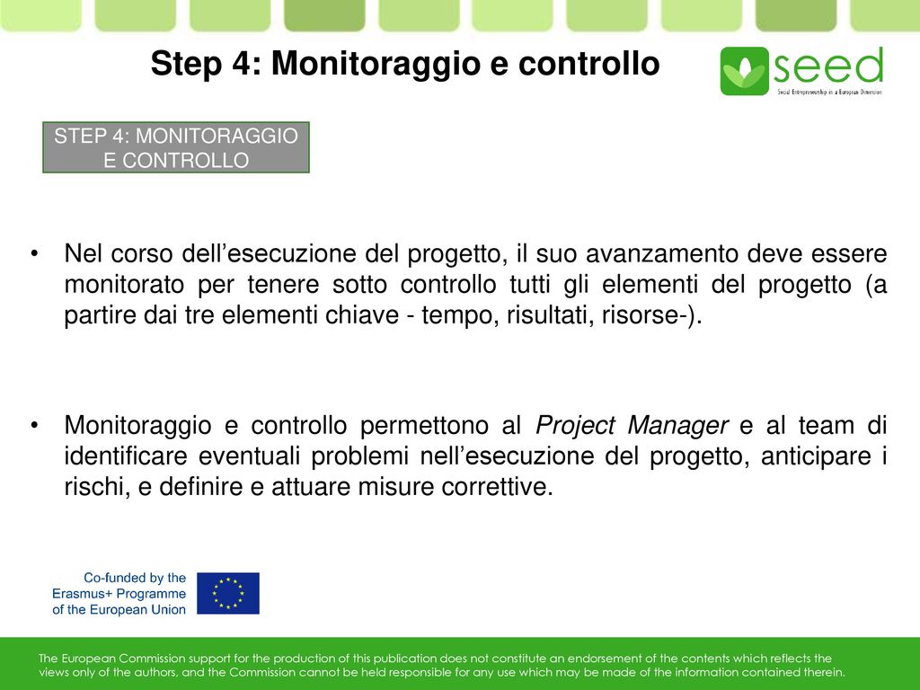 Step 4: Monitoraggio e controllo