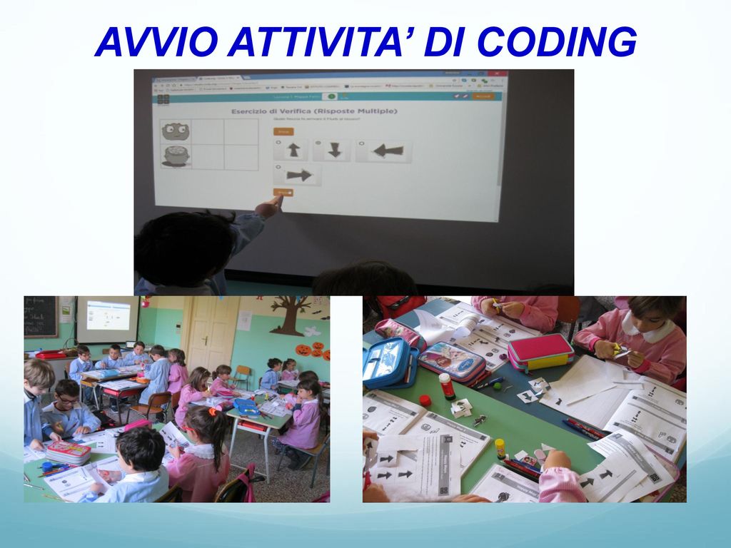 AVVIO ATTIVITA’ DI CODING