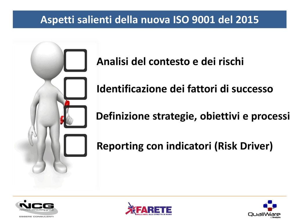 Aspetti salienti della nuova ISO 9001 del 2015