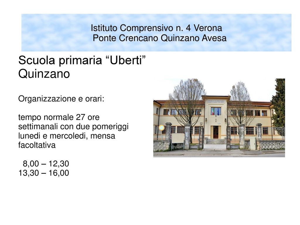 Istituto Comprensivo n. 4 Verona Ponte Crencano Quinzano Avesa