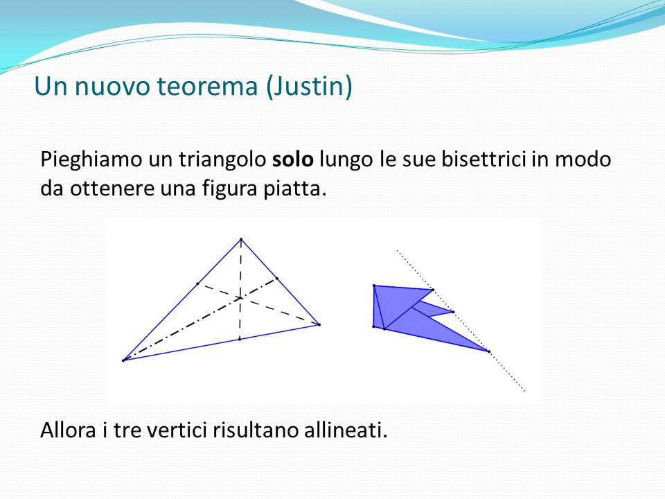 Un nuovo teorema (Justin)