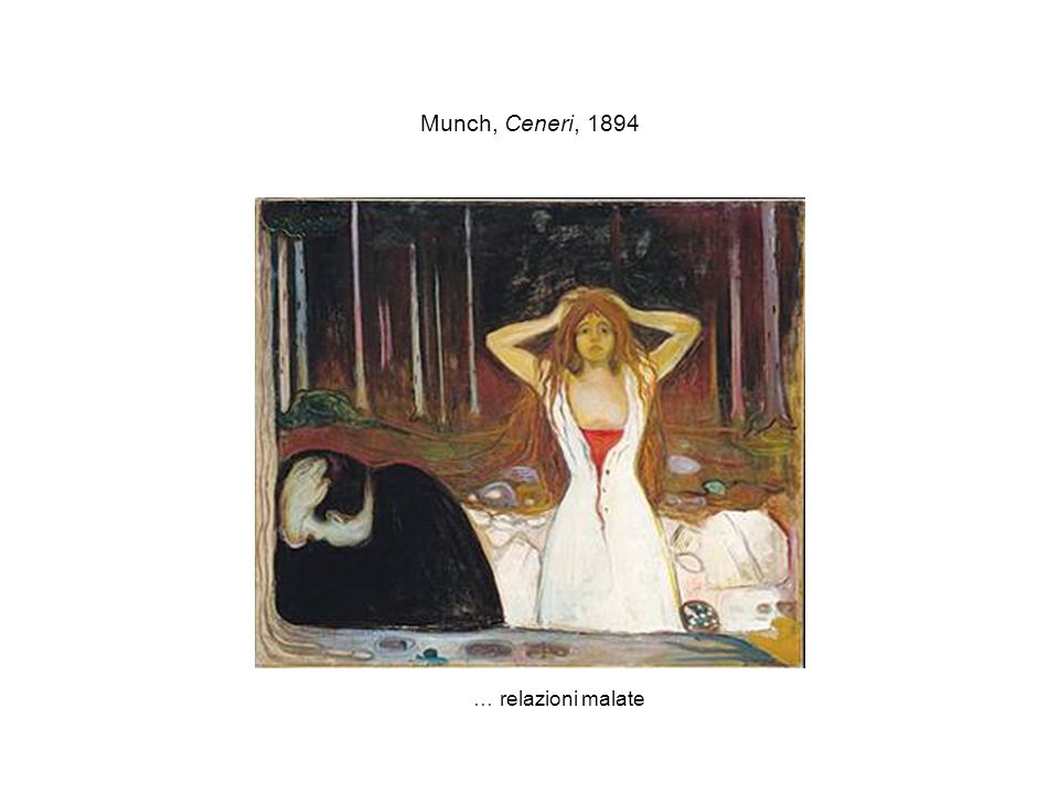Munch, Ceneri, 1894 … relazioni malate