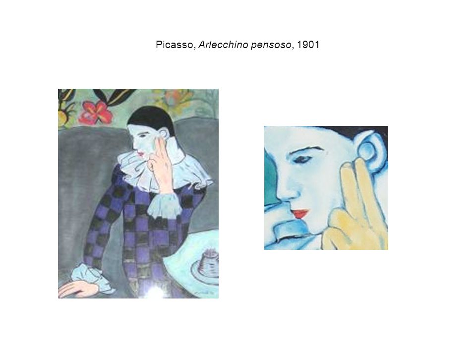 Picasso, Arlecchino pensoso, 1901