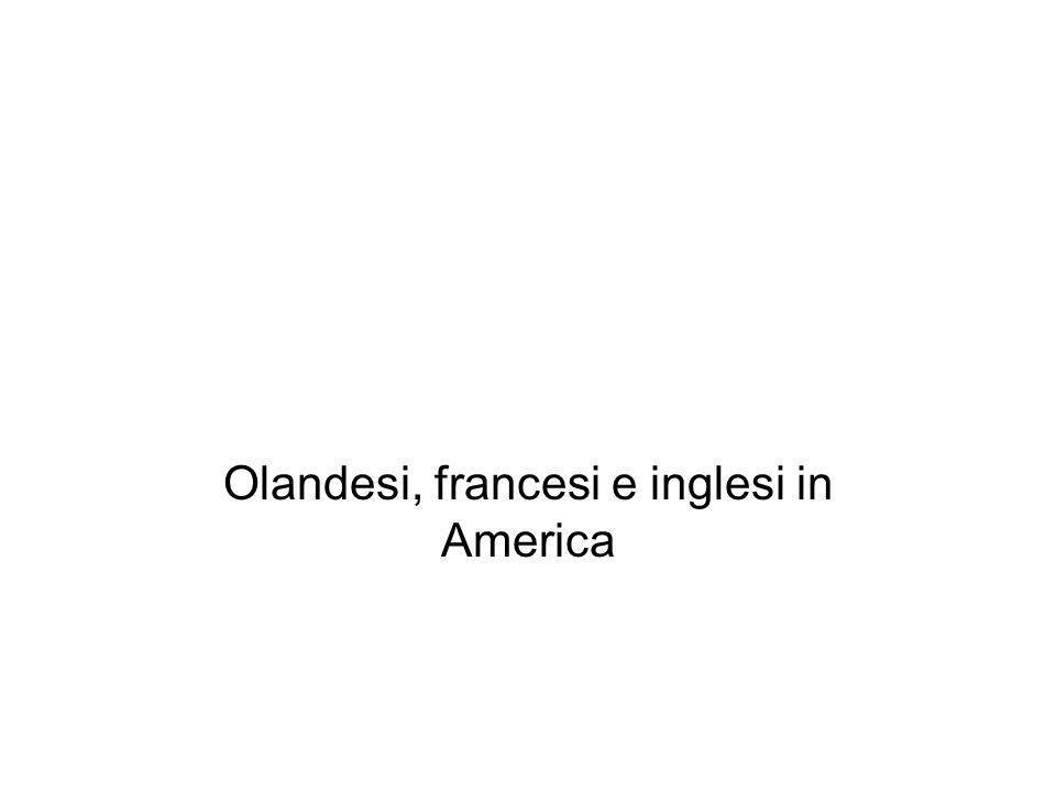 Olandesi, francesi e inglesi in America