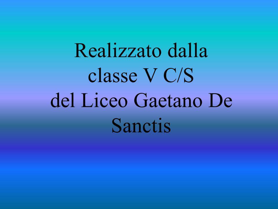 Realizzato dalla classe V C/S del Liceo Gaetano De Sanctis