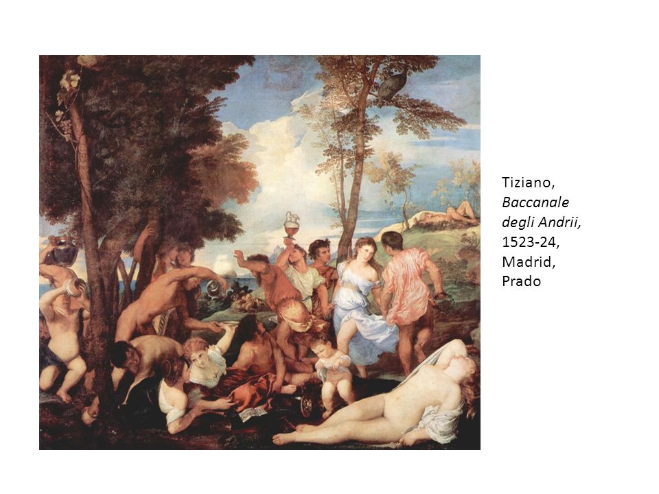 Tiziano, Baccanale degli Andrii, , Madrid, Prado