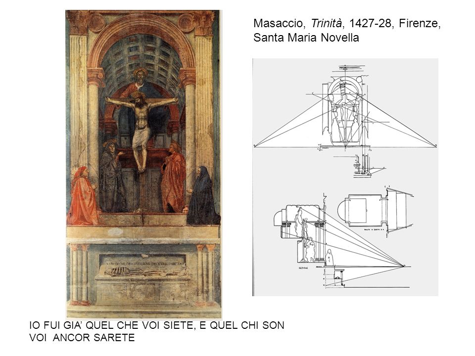 Masaccio, Trinità, , Firenze, Santa Maria Novella
