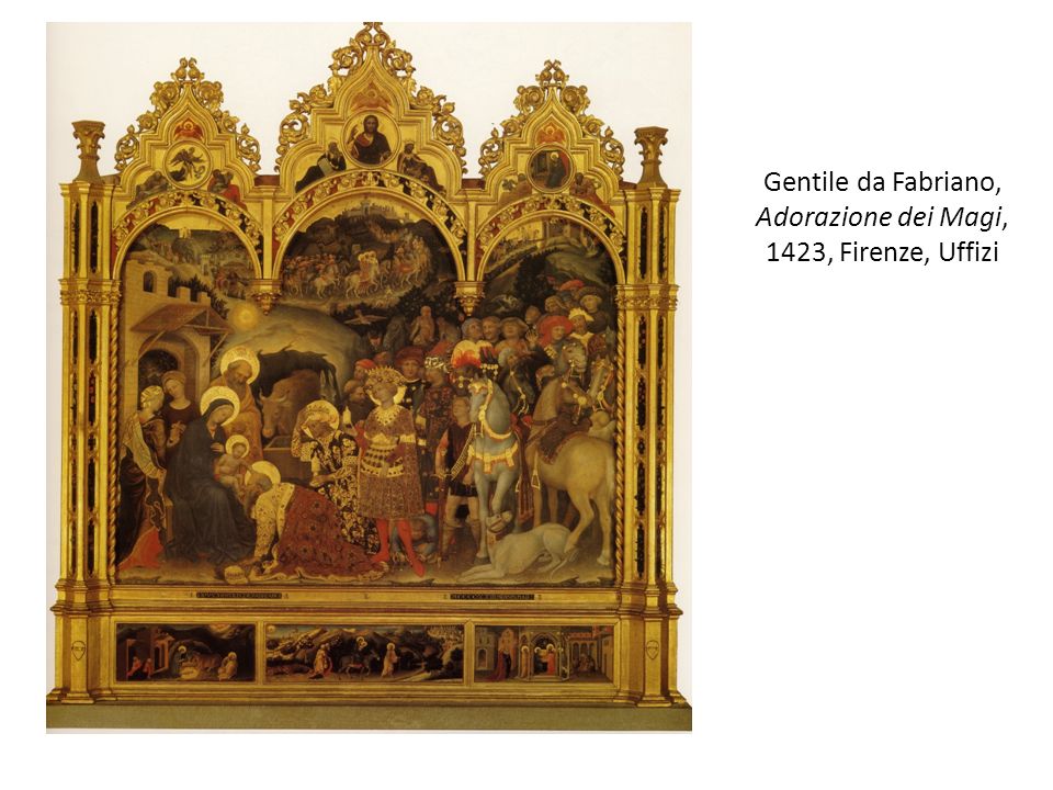 Gentile da Fabriano, Adorazione dei Magi, 1423, Firenze, Uffizi