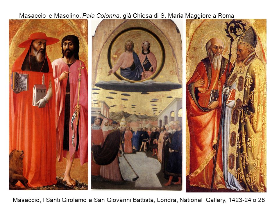 Masaccio e Masolino, Pala Colonna, già Chiesa di S