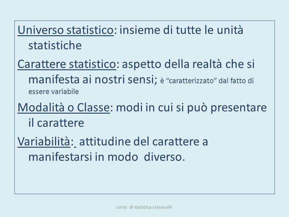corso di statistica-classewiki