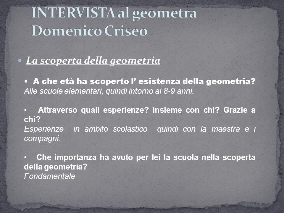 INTERVISTA al geometra Domenico Criseo