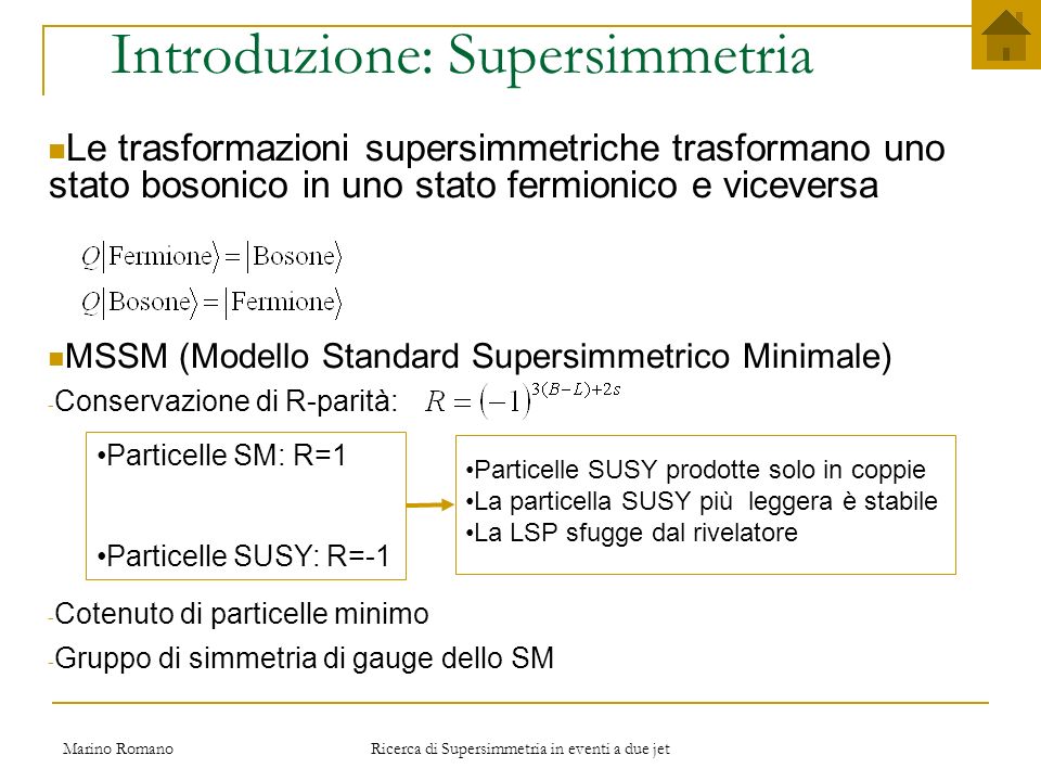 Introduzione: Supersimmetria