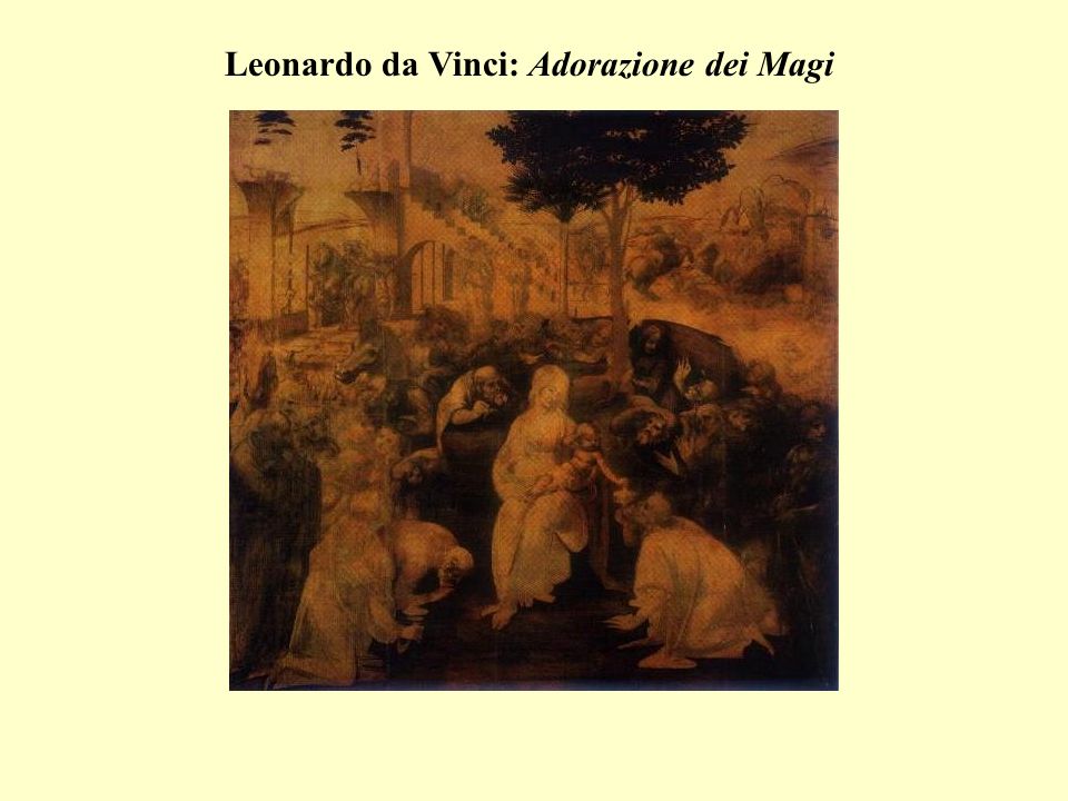 Leonardo da Vinci: Adorazione dei Magi