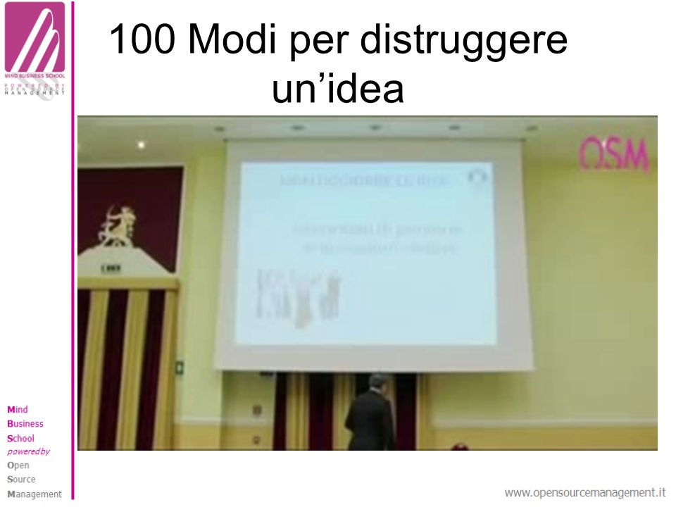 100 Modi per distruggere un’idea