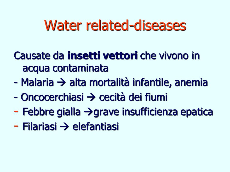 Water related-diseases