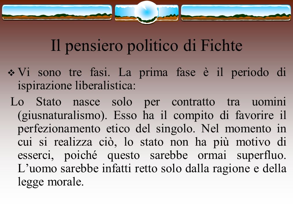 Il pensiero politico di Fichte