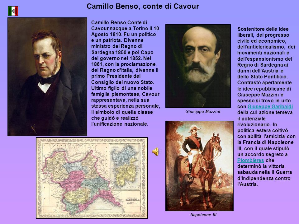 Camillo Benso, conte di Cavour