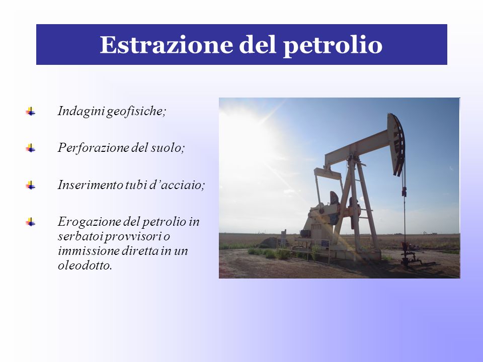Estrazione del petrolio