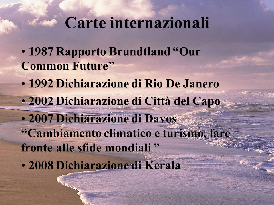 Carte internazionali 1987 Rapporto Brundtland Our Common Future