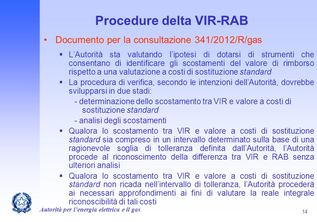 Procedure delta VIR-RAB