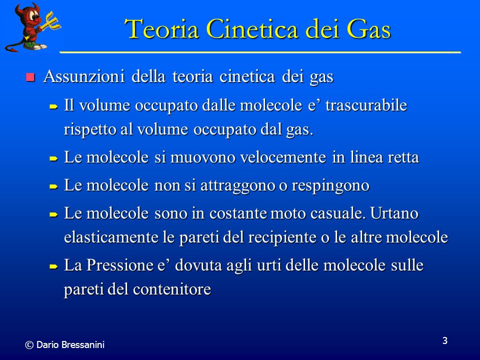 Teoria Cinetica dei Gas