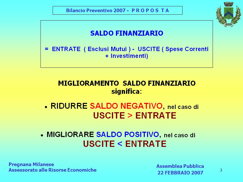 Pregnana Milanese Assessorato alle Risorse Economiche