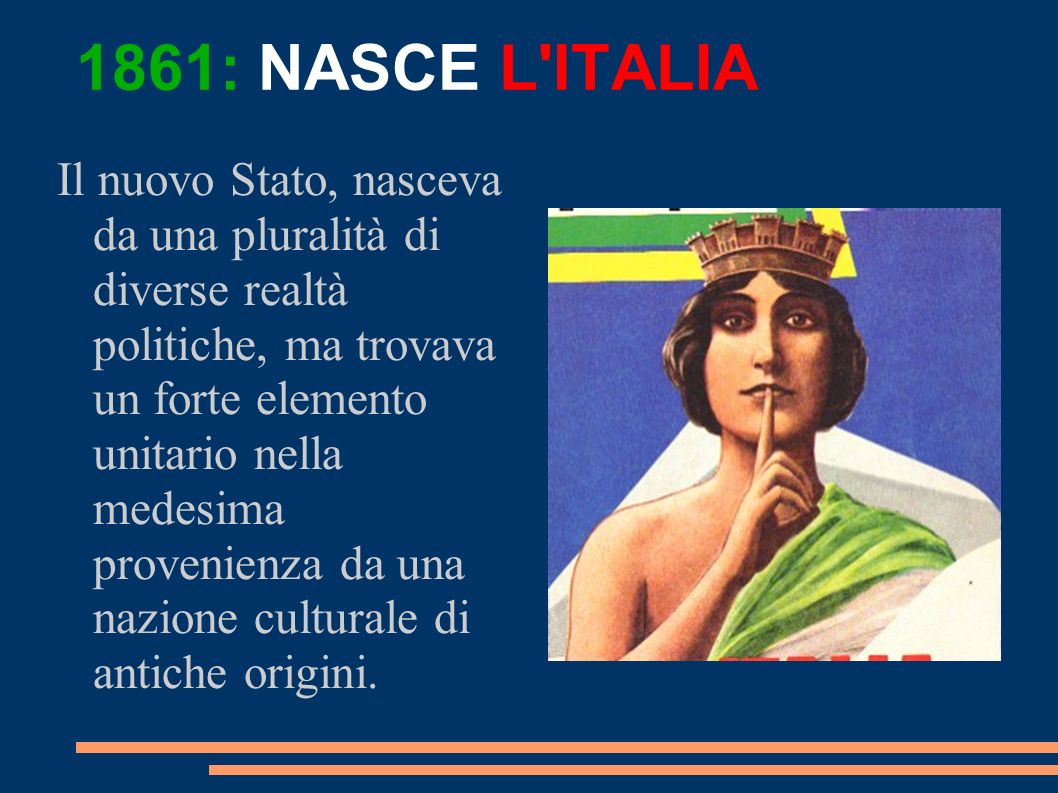 1861: NASCE L ITALIA