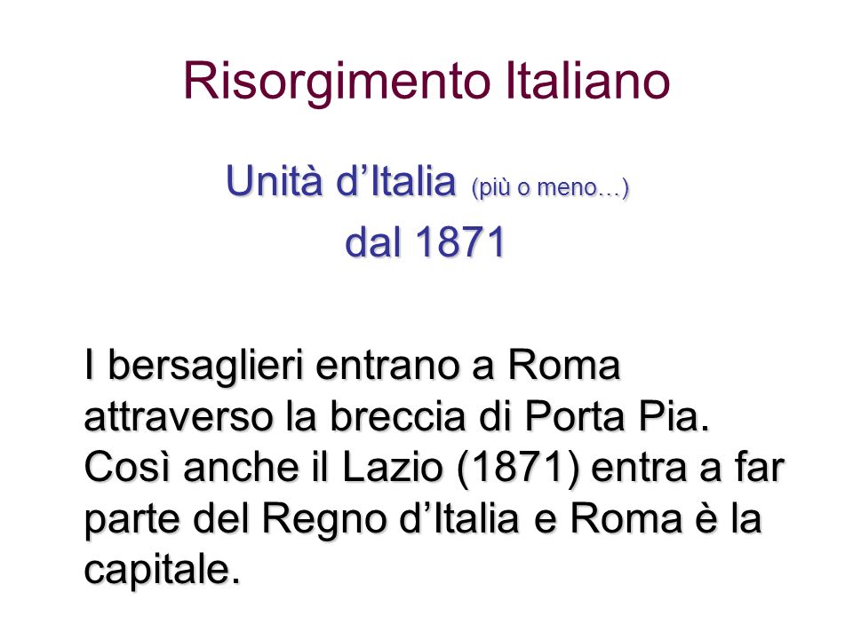 Risorgimento Italiano