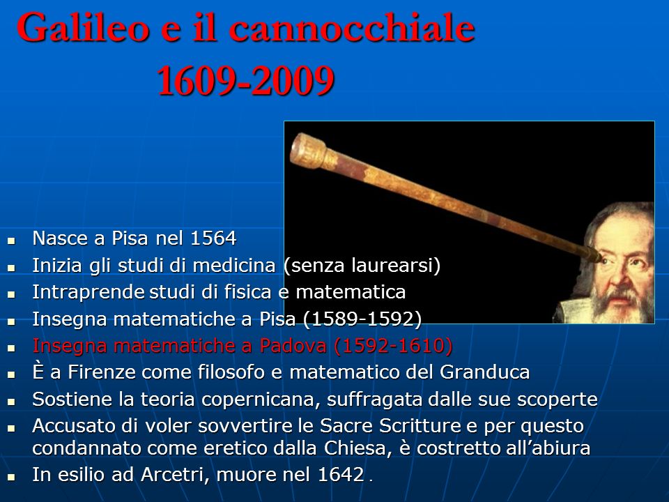 Galileo e il cannocchiale