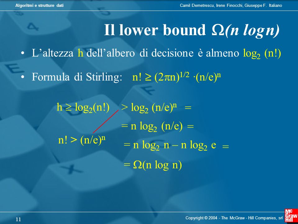 Il lower bound W(n log n)
