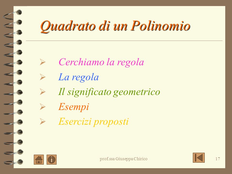 Quadrato di un Polinomio