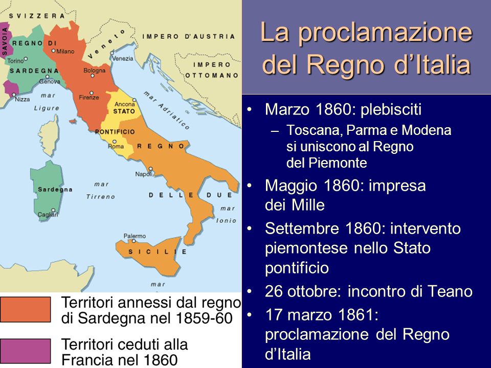 La proclamazione del Regno d’Italia